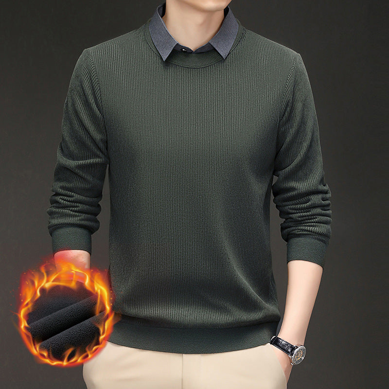 Men's heat-retaining knitted sweater Lisslune