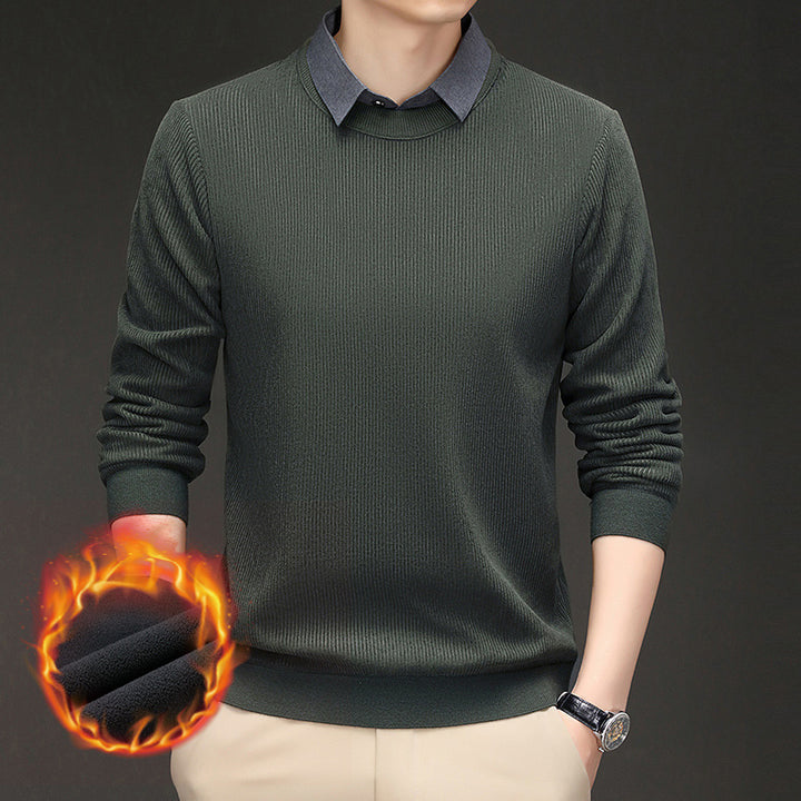 Men's heat-retaining knitted sweater Lisslune