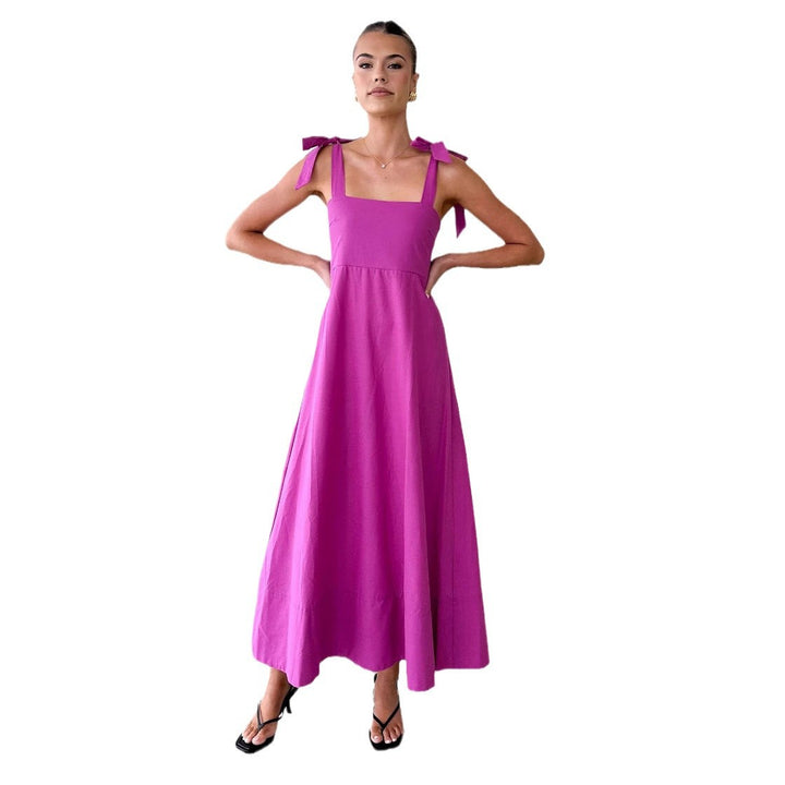 Women's maxi dress with adjustable straps Lune London