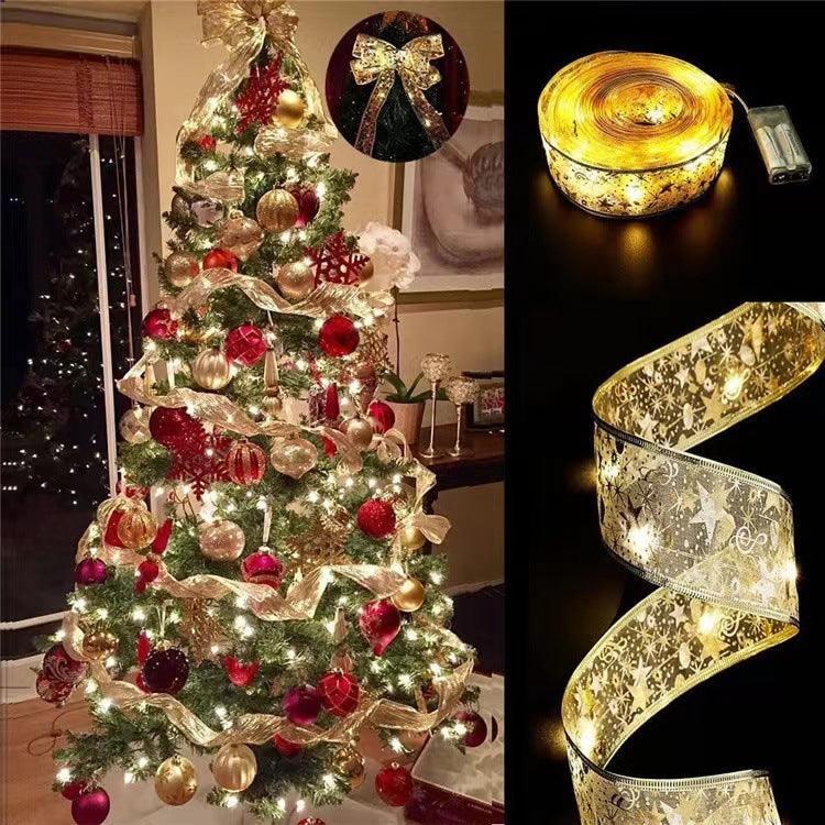 Lisslune | Magical Silk Ribbon Fairy Lights: Light Up Your Christmas Wonderland