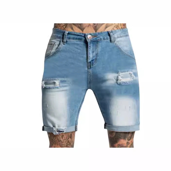 Herren Destroyed Jeansshorts Lisslune
