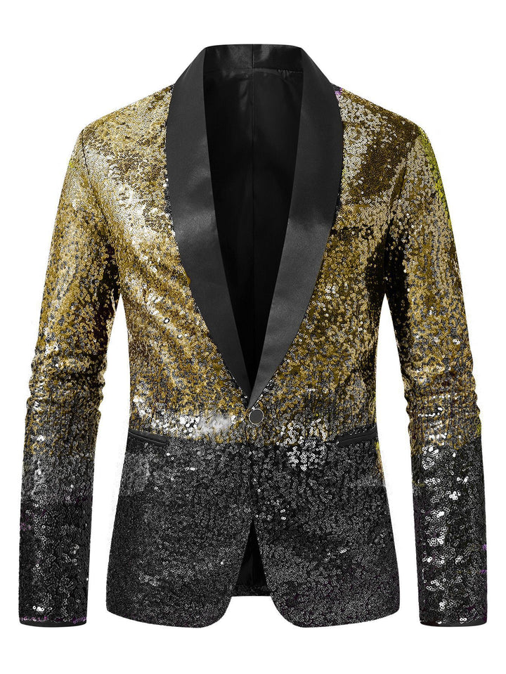 Men's glittering sequin blazer Lisslune