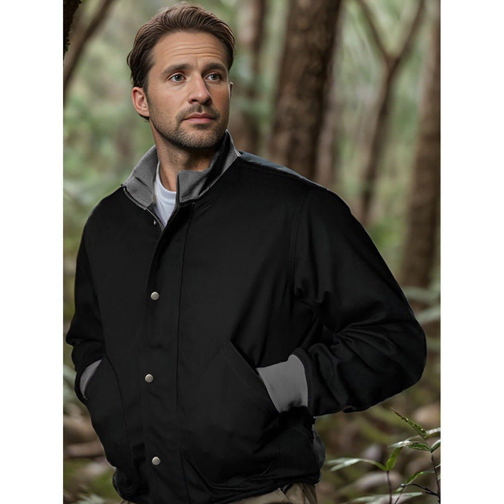 Men's lightweight quilted jacket with practical side pockets and modern collar Lisslune