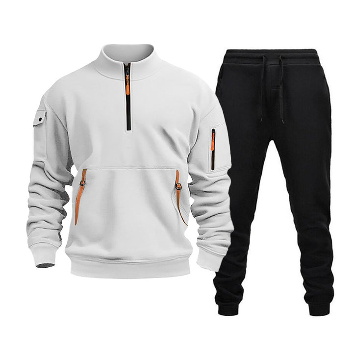 Men's modern tracksuit with functional pockets and zipper details Lisslune