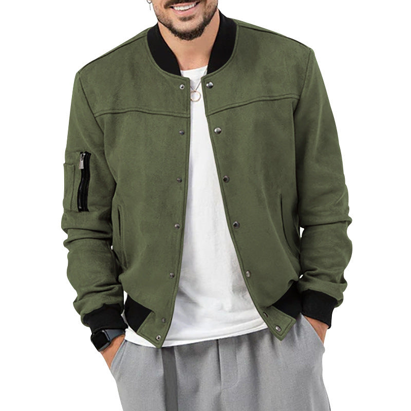 Men's bomber jacket in a casual style with practical pockets Lisslune