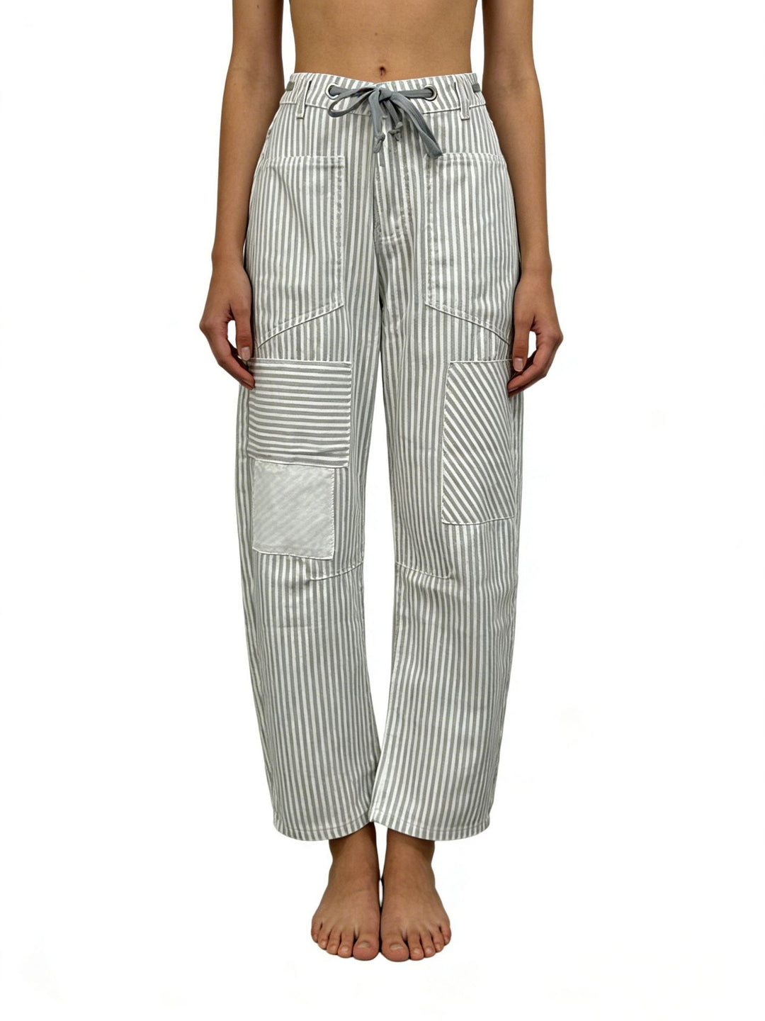 Damen weite Cargo-Hose mit praktischen Taschen und einzigartigem Design Lisslune
