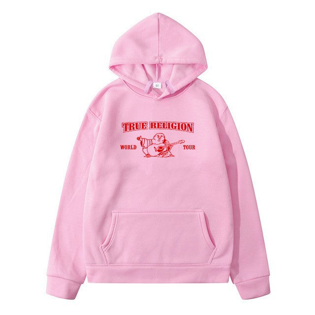 Women's Hooded Sweater with Eye-Catching Logo Design Lisslune