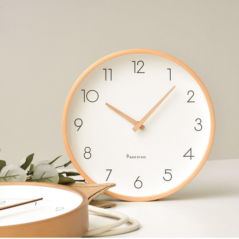 Lisslune | Nordic Minimalist Wood Silent Wall Clock
