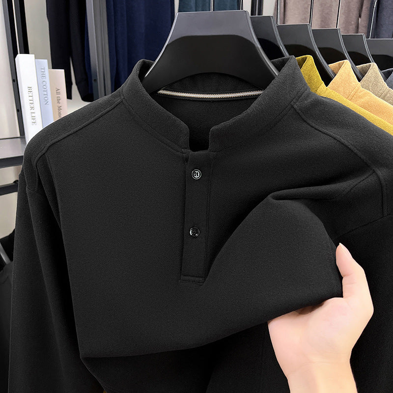 Men's casual long sleeve shirt with button closure Lisslune