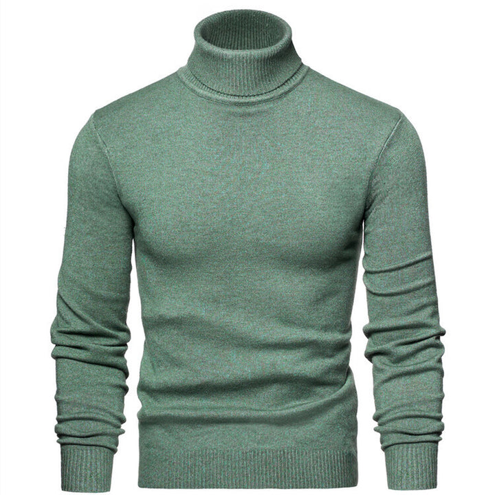 Men's elegant turtleneck sweater made of fine merino wool Lisslune