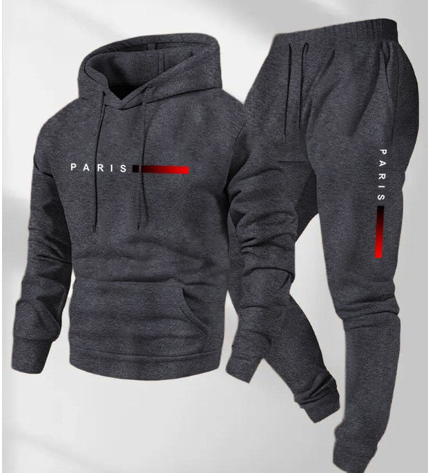 Women’s hoodie and jogging pants set with modern Paris design Lisslune