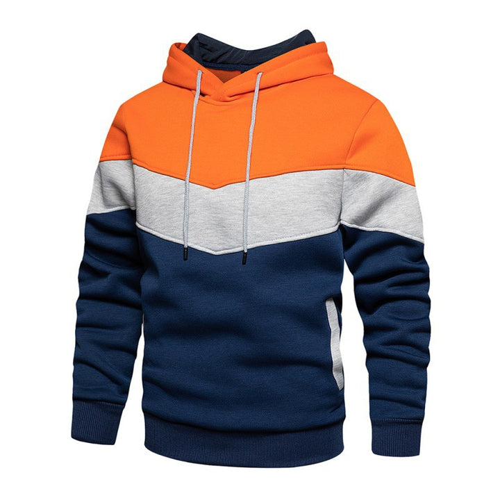 Men's sporty hoodie with modern color block design and breathable properties Lisslune