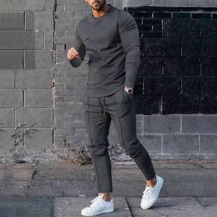 Men's sporty sweatshirt and jogger set Lisslune