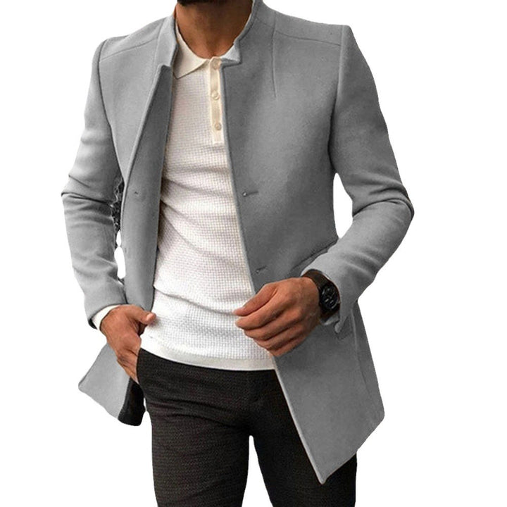 Men's fashionable coat with modern collar and tailored fit Lisslune