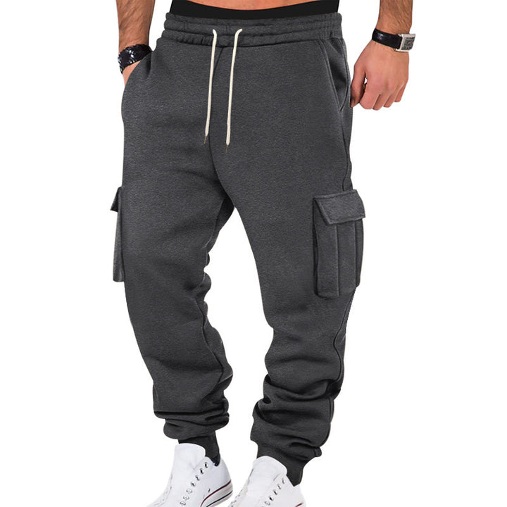 Men's cargo jogging pants with elastic waistband and practical pockets Lisslune