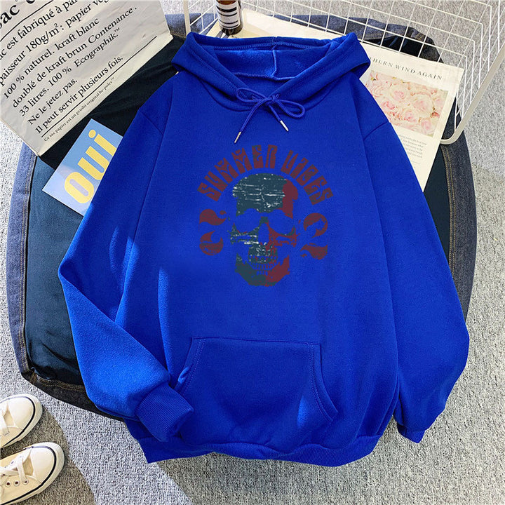 Women's hoodie with artistic skull design Lisslune