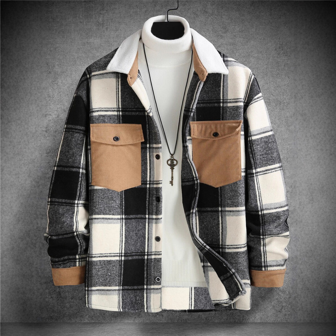 Men's Check Flannel Shirt Lisslune