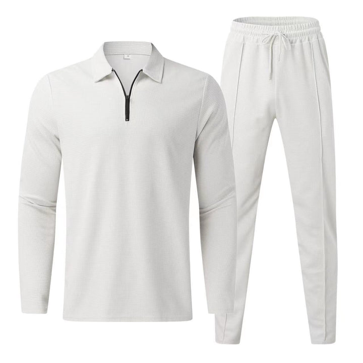 Men's sporty long-sleeve set with zipper and ergonomic cut Lisslune