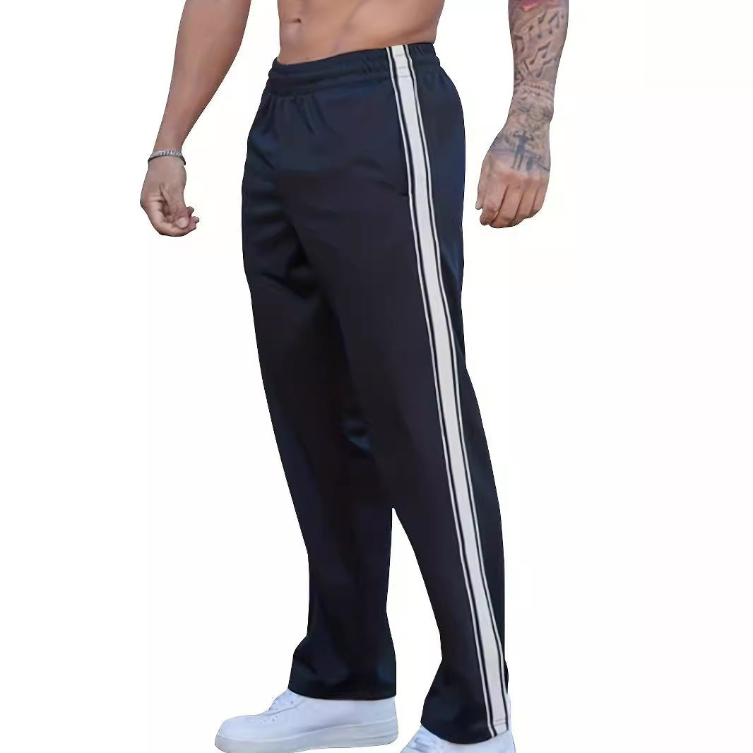 Men's Sporty Casual Pants with Side Stripe Lisslune