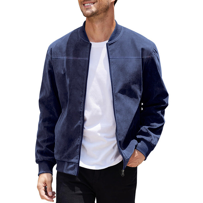 Men's elegant bomber jacket made of high-quality velour Lisslune