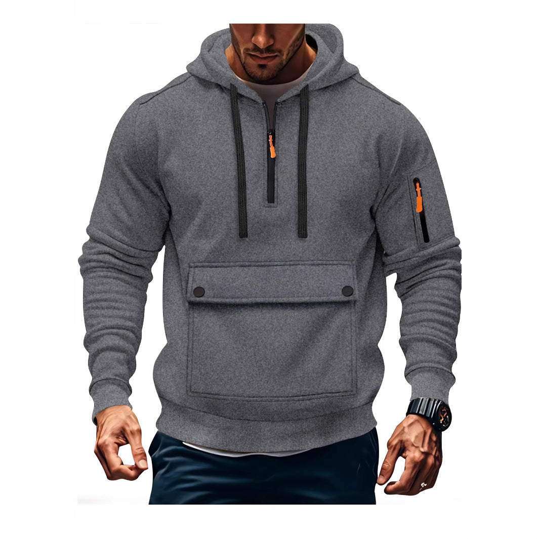 Men's casual hoodies with practical pockets Lisslune