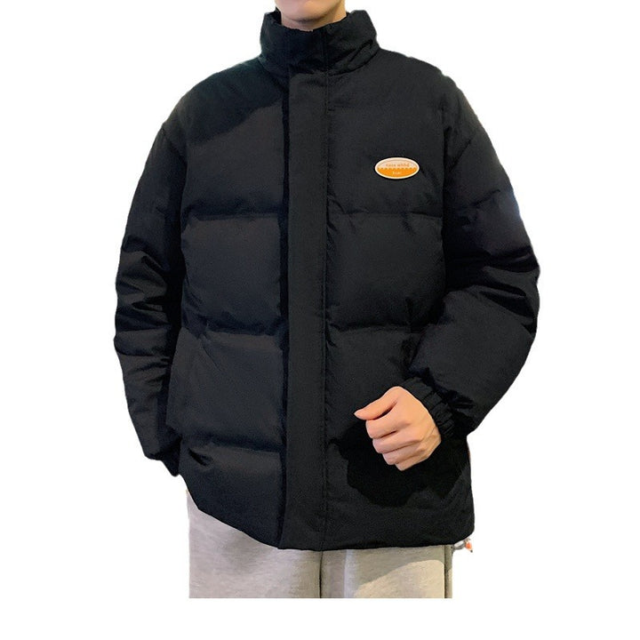 Men's Plush Padded Jacket with Adjustable Hood Lisslune