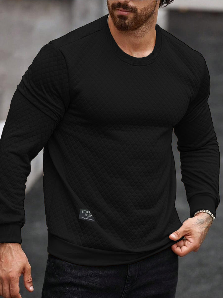 Men's Textured Sweatshirt Lisslune