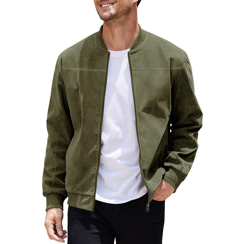 Men's elegant bomber jacket made of high-quality velour Lisslune