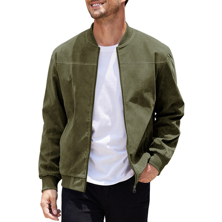 Men's elegant bomber jacket made of high-quality velour Lisslune