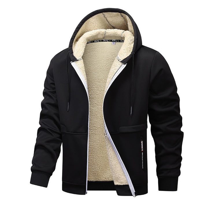 Men's cozy fleece jacket with high thermal insulation Lisslune