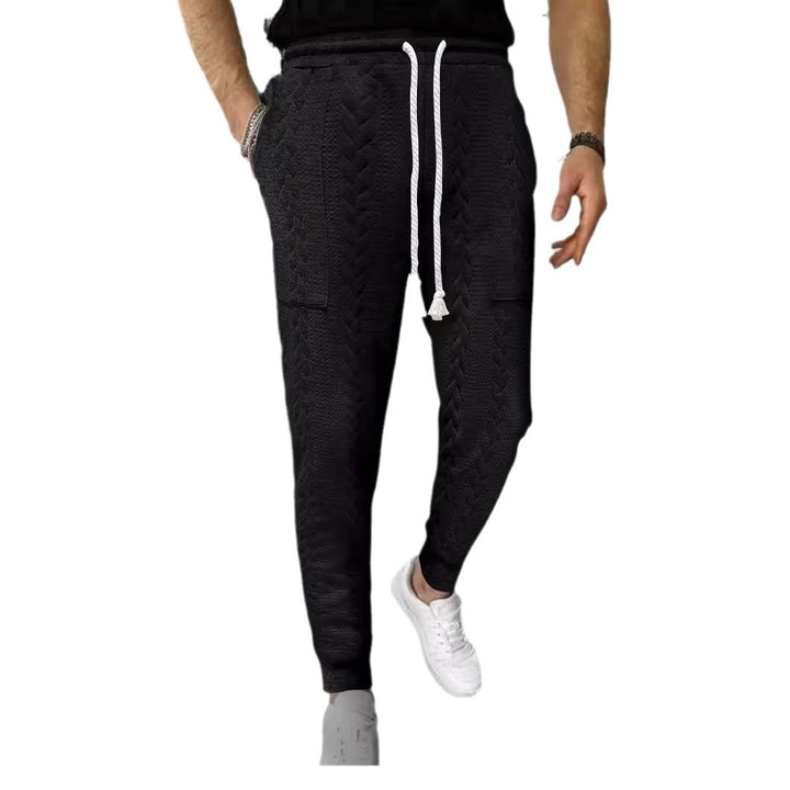 Men's cargo jogging pants with elastic waistband and practical pockets Lisslune