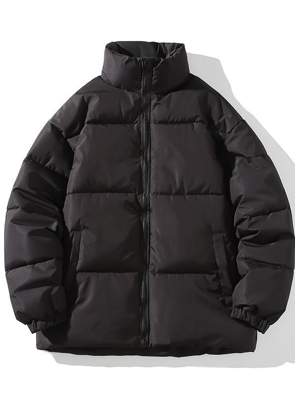 Men's insulated quilted jacket with high collar and elastic cuffs Lisslune