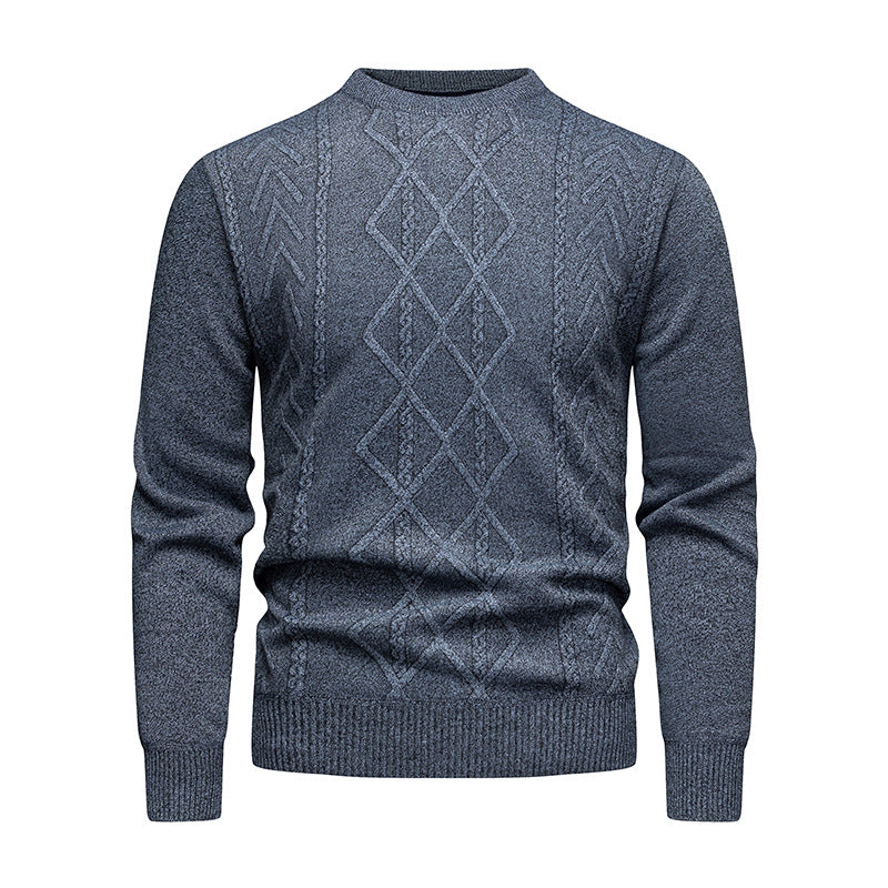 Men's Sweater with Intricate Cable Pattern Lisslune