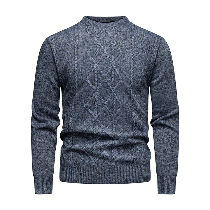 Men's Sweater with Intricate Cable Pattern Lisslune