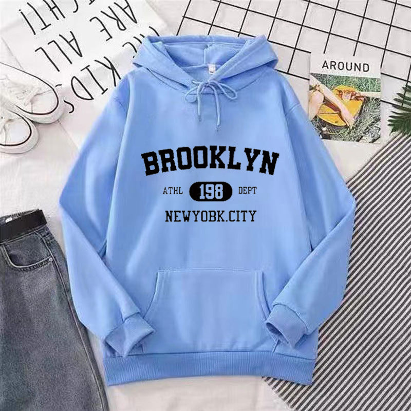 Women's hoodie with casual Brooklyn design Lisslune