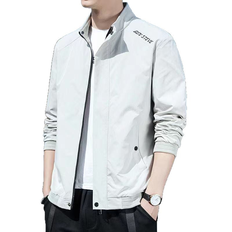 Men's sporty transitional jacket with high collar Lisslune