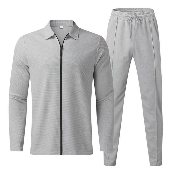 Men's sporty training overall with modern zipper and breathable inserts Lisslune