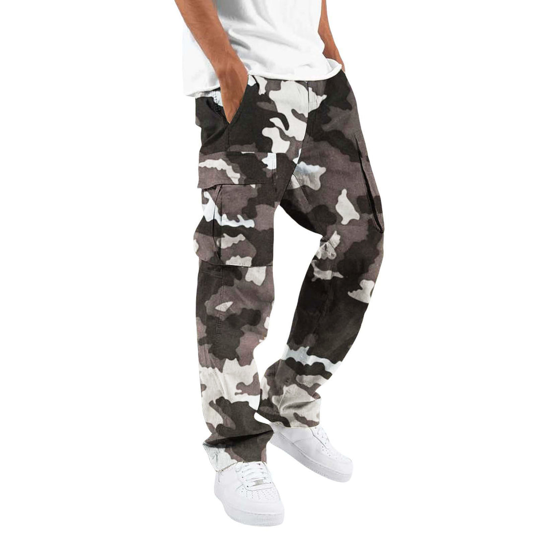 Men's Camouflage Cargo Pants with Numerous Pockets Lisslune