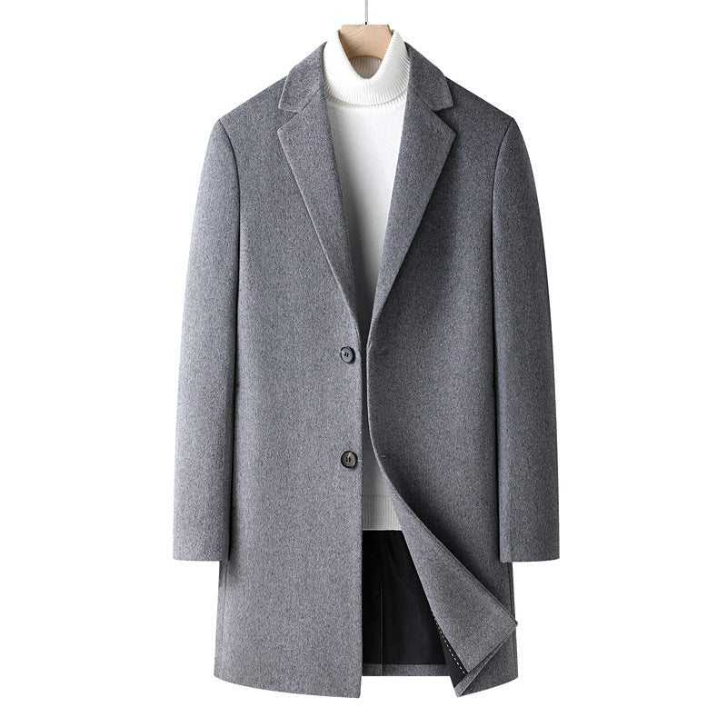 Men's Elegant Wool Coat Lisslune