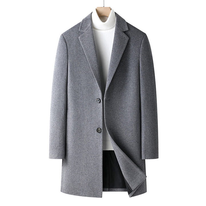 Men's Elegant Wool Coat Lisslune