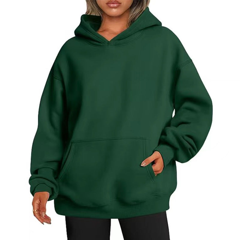 Women's oversized hoodie with practical kangaroo pockets and soft inner lining Lisslune