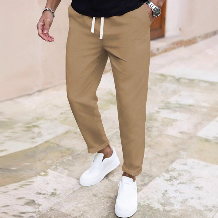 Men's casual training pants with adjustable waist Lisslune