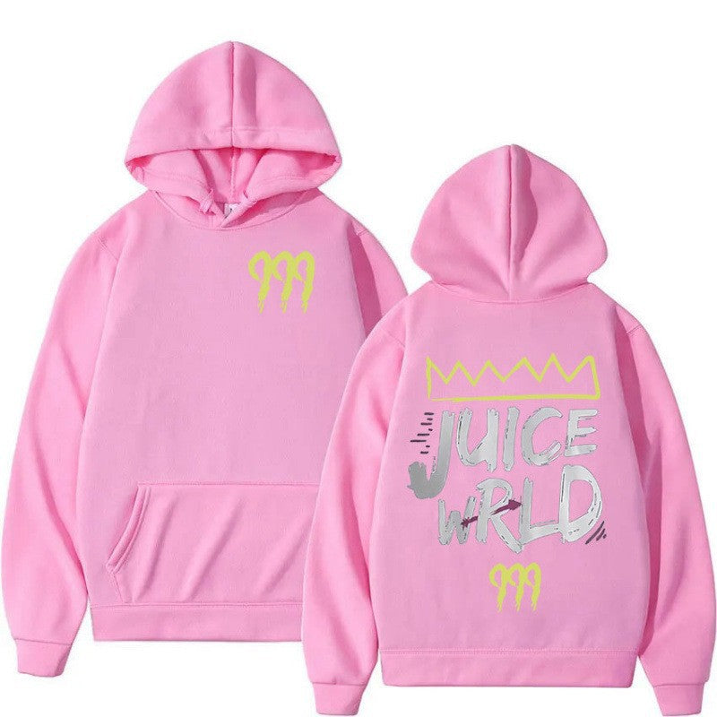 Women's hoodie with modern kangaroo pocket design and striking graphic print Lisslune