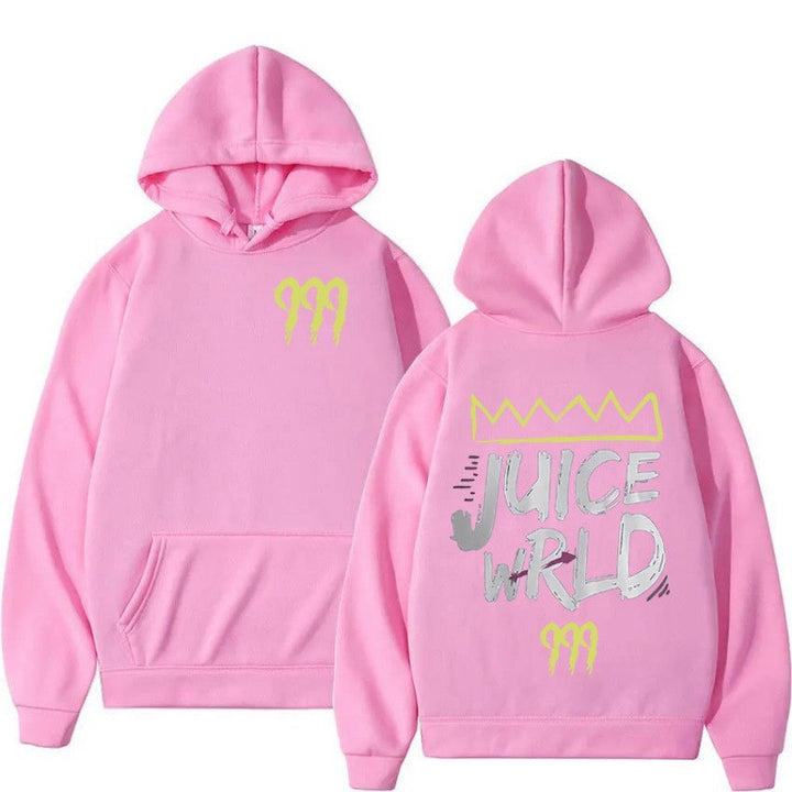 Women's hoodie with modern kangaroo pocket design and striking graphic print Lisslune