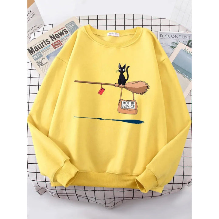 Women's sweatshirt with creative cat design Lisslune