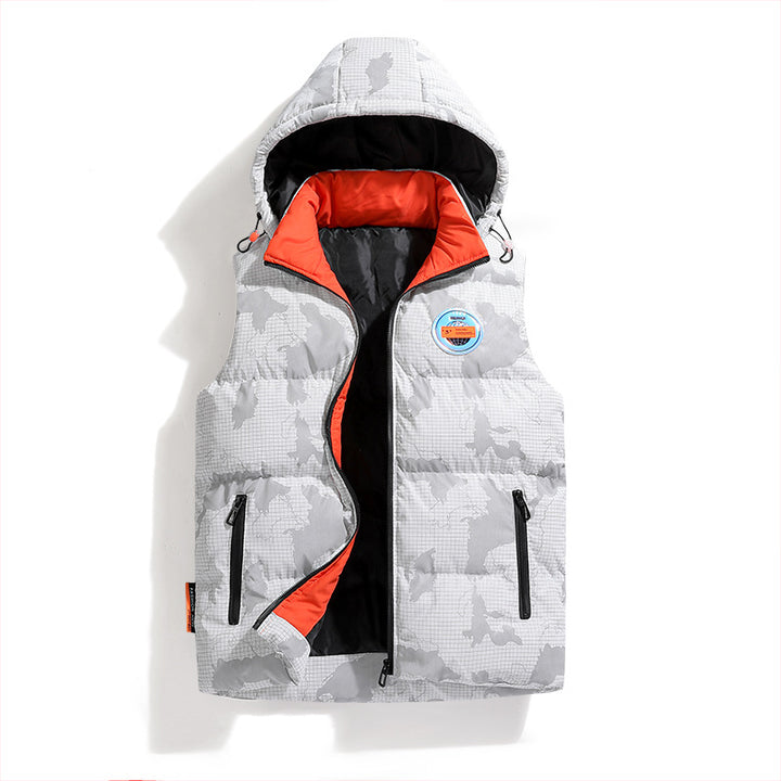 Men's Warm Padded Vest with Adjustable Hood Lisslune