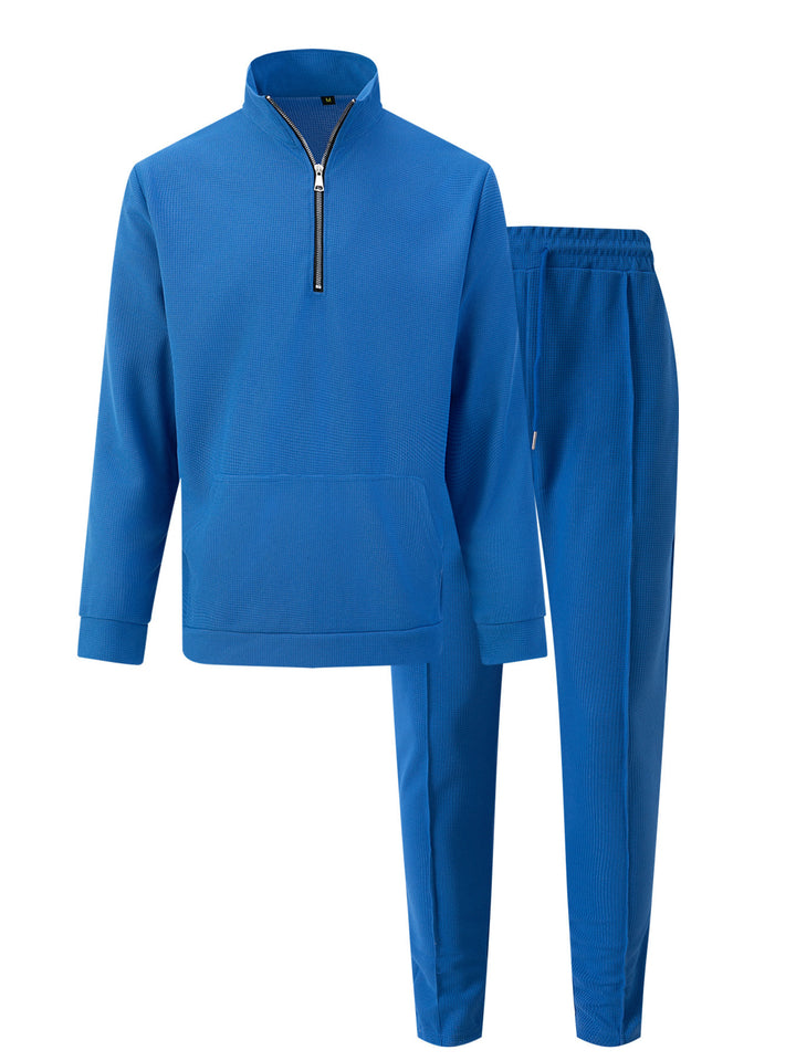 Men's Sporty Zip Sweater with Comfortable Jogging Pants Lisslune