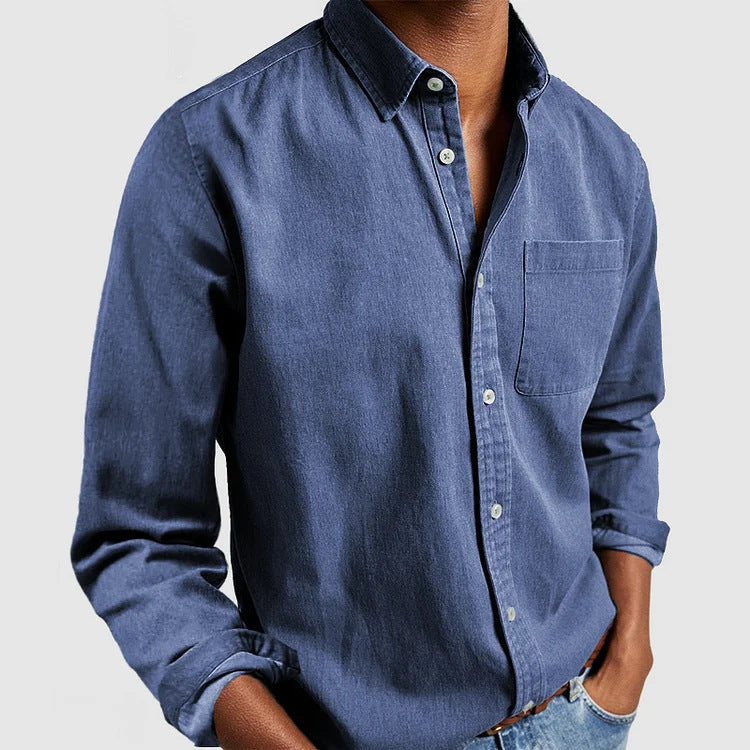 Men's casual leisure shirt made of light cotton fabric Lisslune