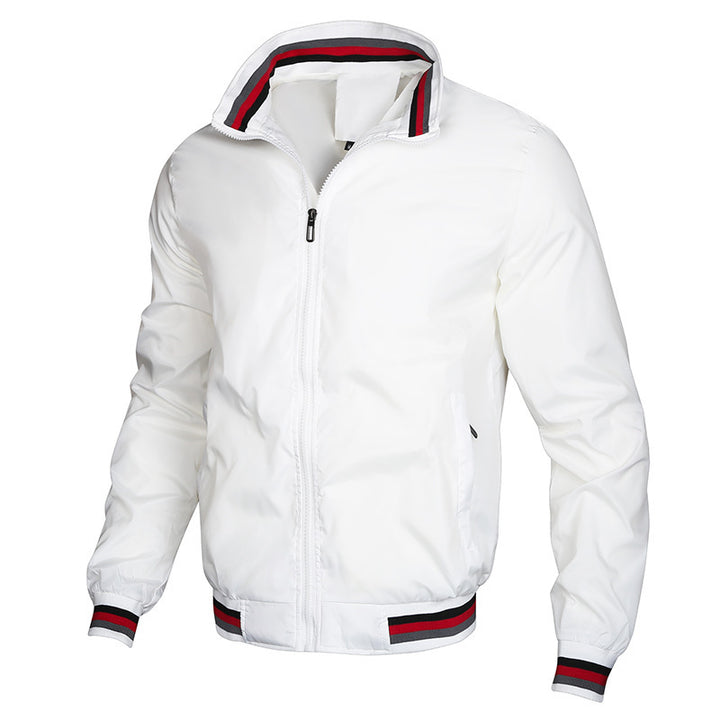 Men's sporty windbreaker with textured collar and breathable technology Lisslune