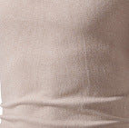 Men's sweater with modern standing collar and zipper Lisslune